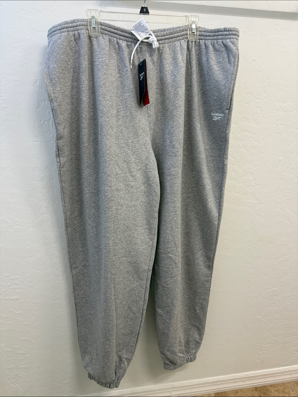 Reebok Light Gray Fleece Joggers NET